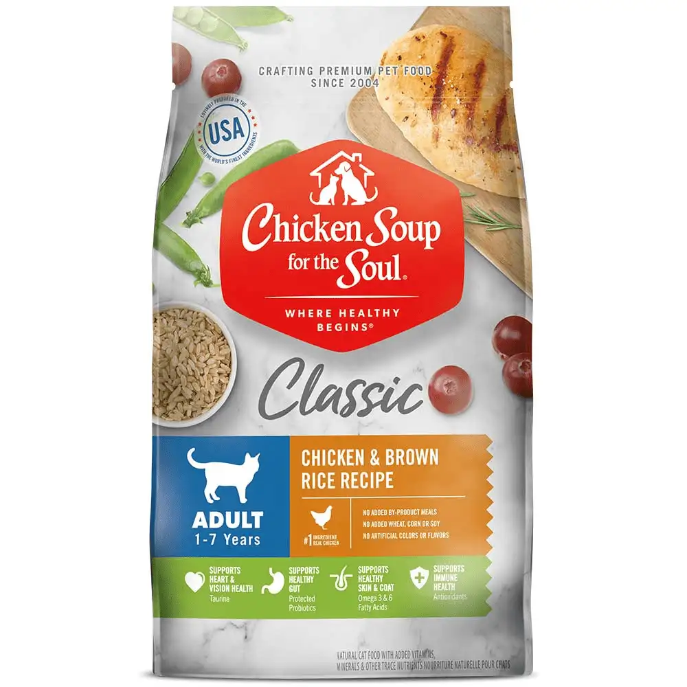 Adult Natural Dry Cat Food Chicken & Brown Rice