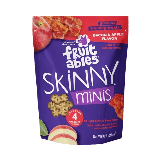 Skinny Minis Apple Bacon Treats For Dogs