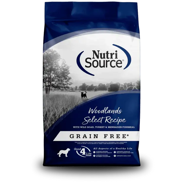 Woodlands Select Wild Boar, Turkey & Menhaden Fish Meal For Dogs